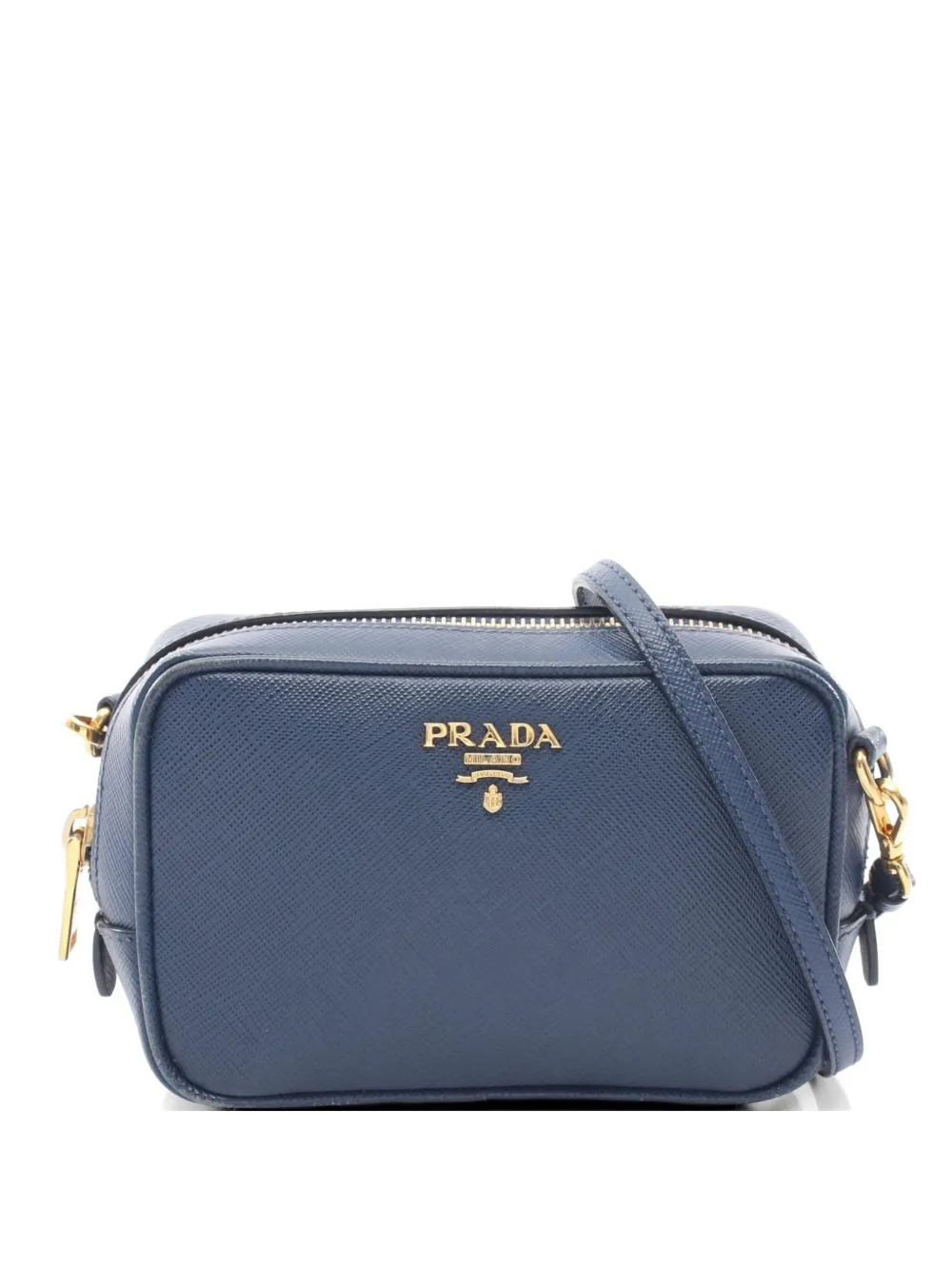 Prada Pre-Owned 2000s mini leather shoulder bag - Blu