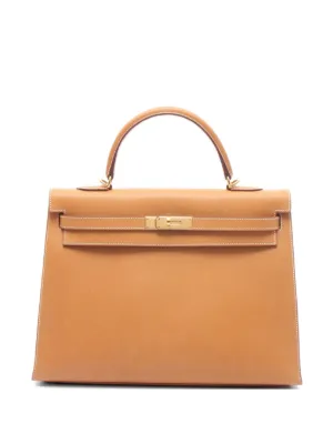 Hermès Pre-Owned 2025 Mini Kelly top-handle Handbag | Brown