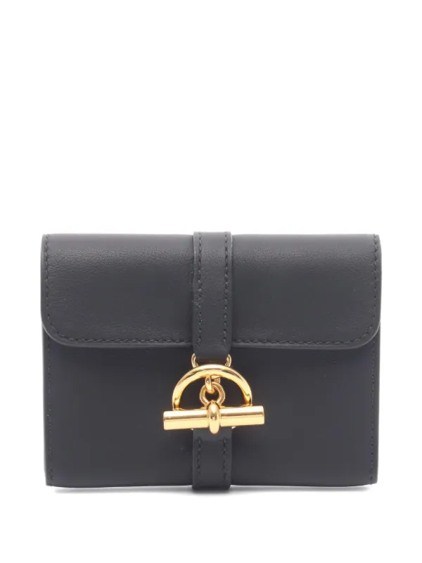 Hermès Pre-owned Glennan Coin Purse in Black