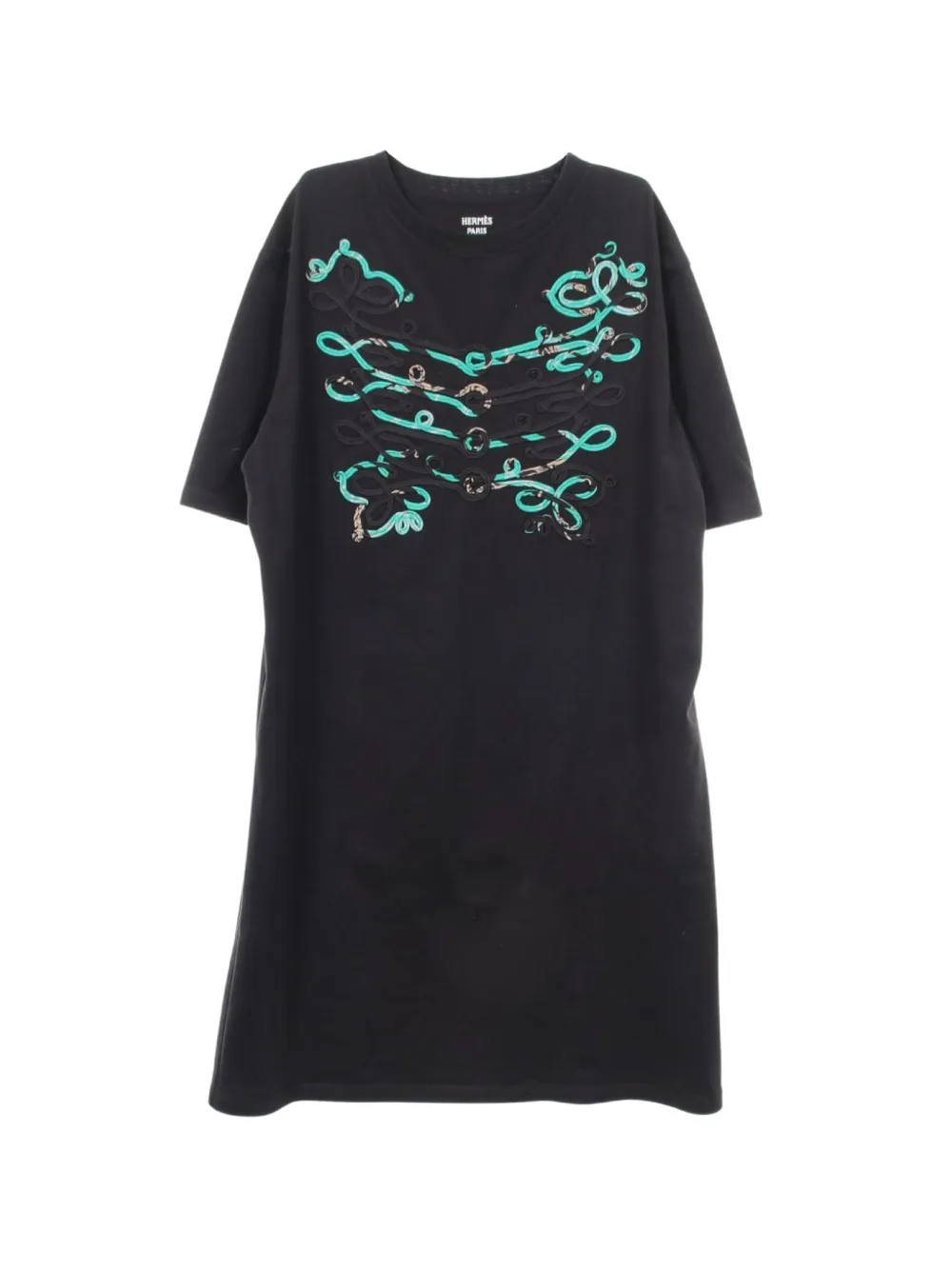 Hermès Pre-Owned 2010s short-sleeved dress - Black