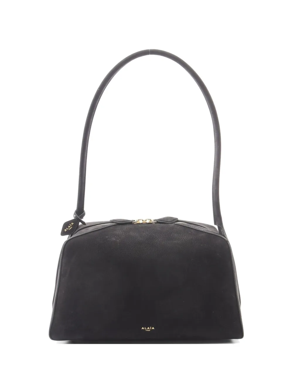Alaïa Pre-Owned 2020s Le Bouledogue nubuck shoulder bag - Nero