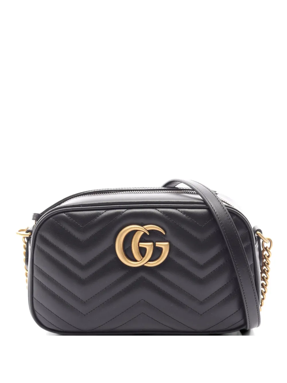 Gucci Pre-Owned 2020s GG Marmont cross body bag - Schwarz