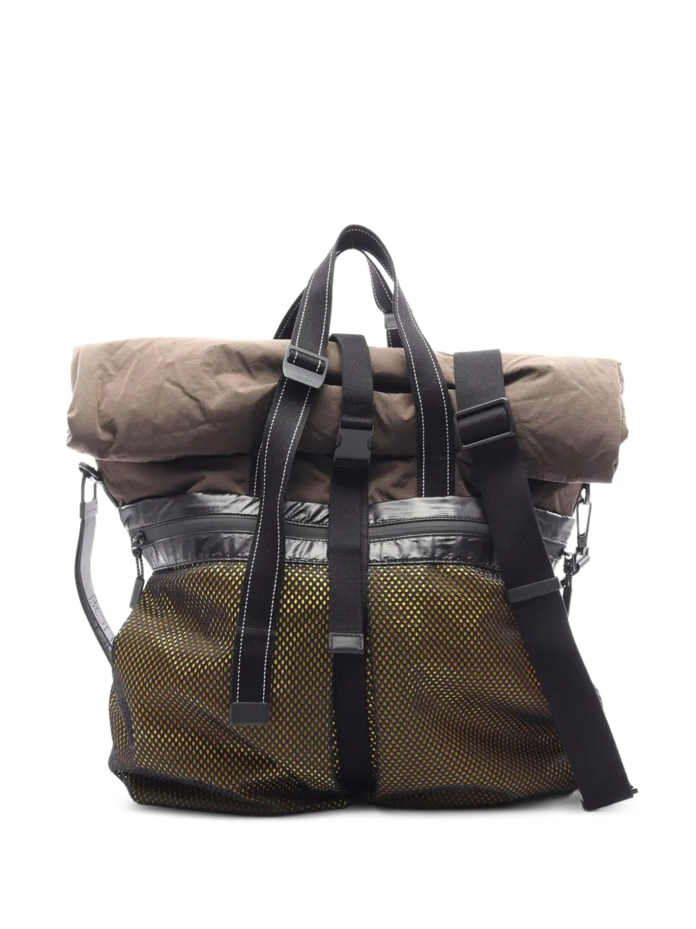 Bottega Veneta Pre-Owned 2010s 2Way mesh panel tote bag - Braun