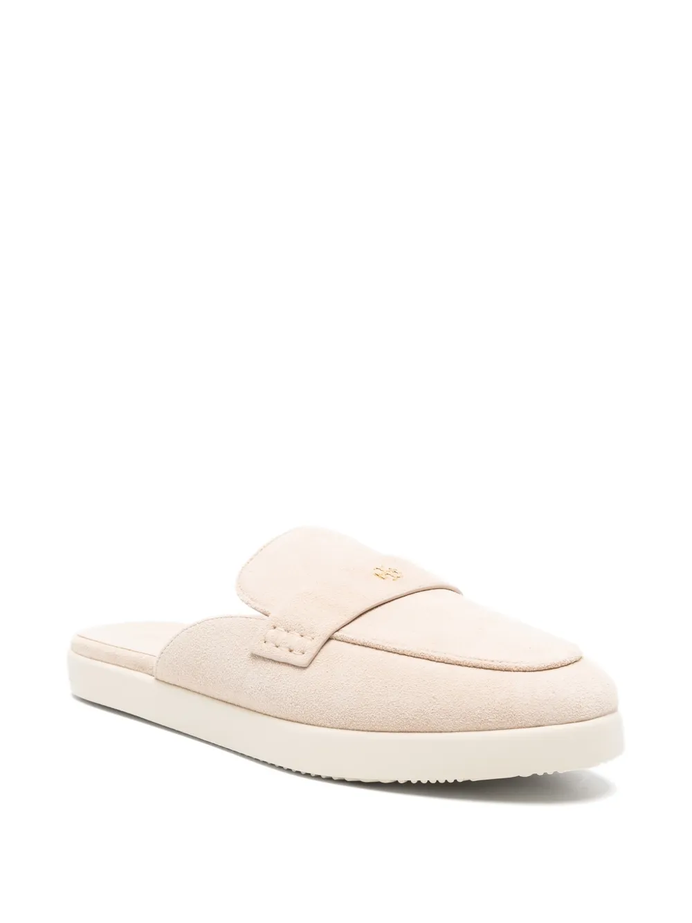 Tory Burch Ballet Sport muiltjes met logoplakkaat Beige