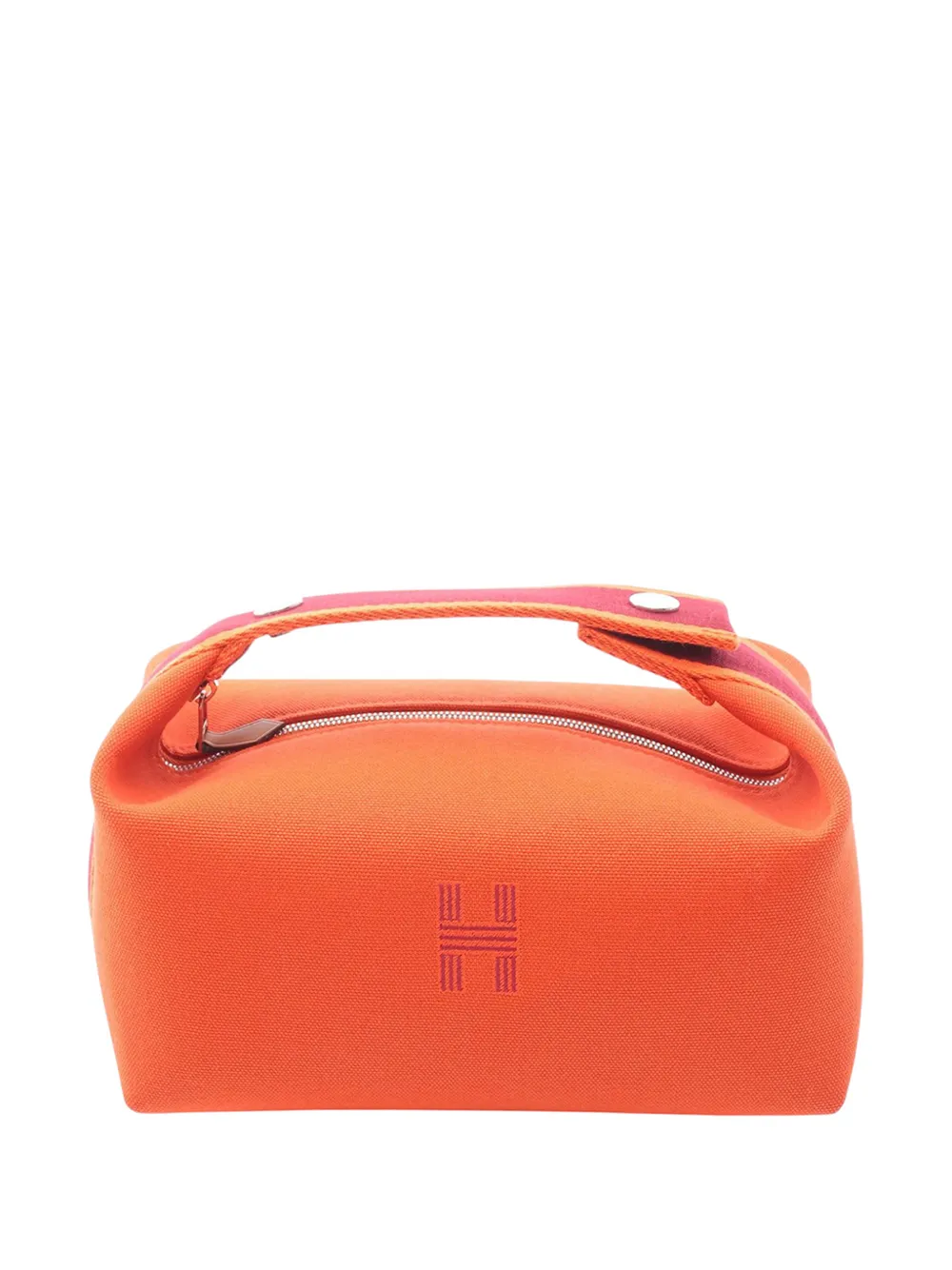 Hermès Pre-Owned 2010-2026 Small Toile Bride A Brac Case vanity bag - Arancione