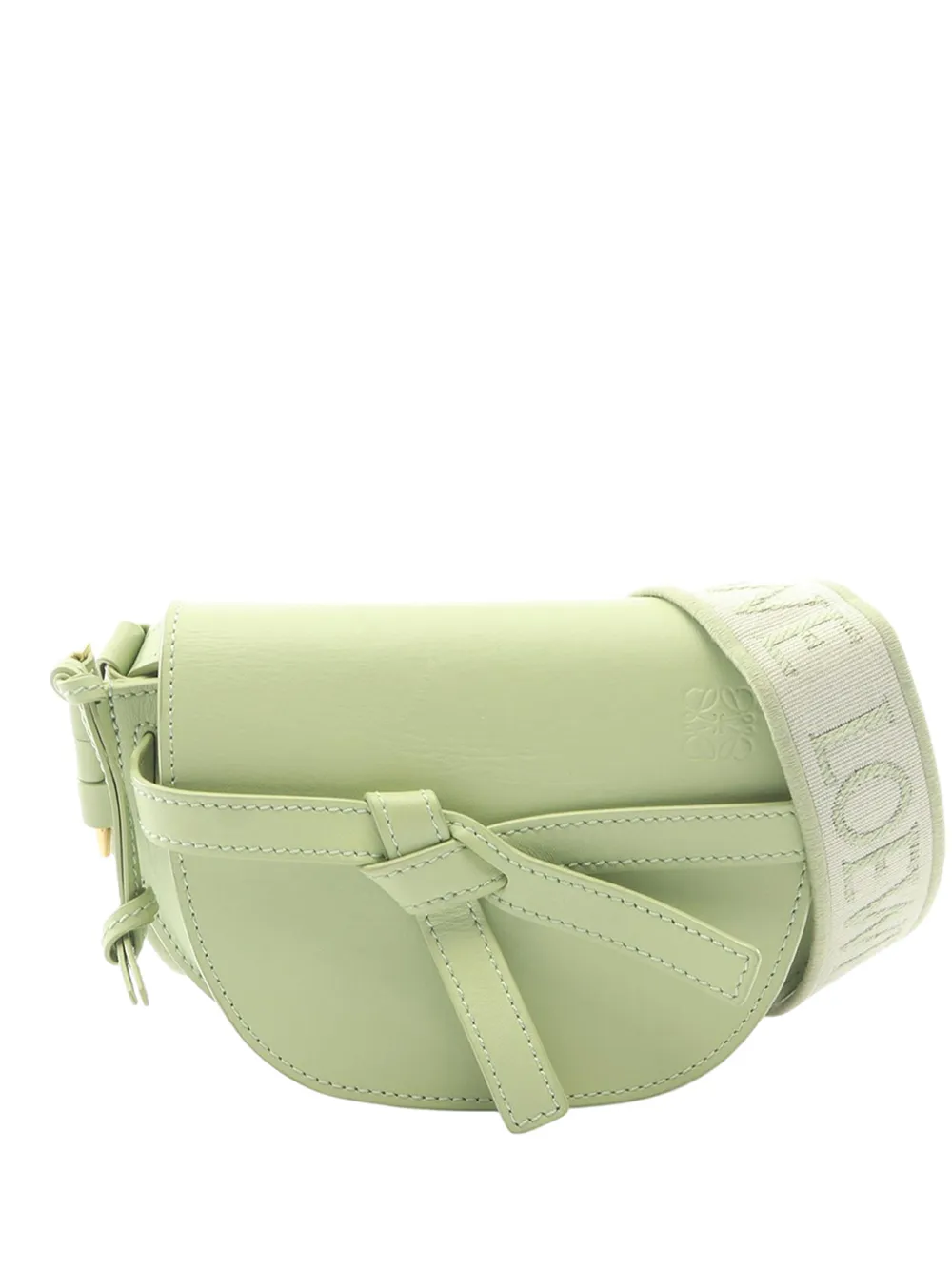 Loewe Pre-Owned 2010-2026 Mini Leather Gate Dual Bag crossbody bag - Verde