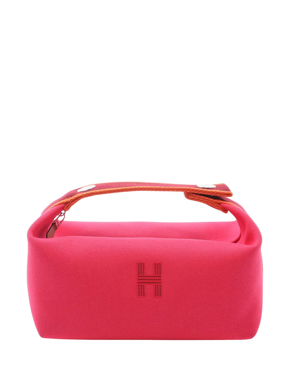 Hermès Pre-Owned 2010-2026 Small Toile Bride A Brac Case vanity bag - Rosa