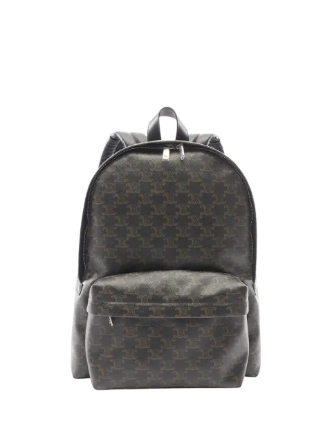 Celine Pre-Owned 2010-2026 Medium Triomphe Coated Canvas backpack