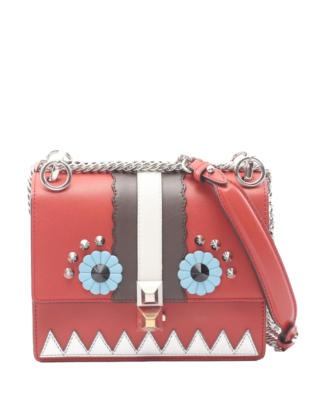 Fendi Pre-Owned 2010-2026 Mini Monster Kan I crossbody bag - Rot