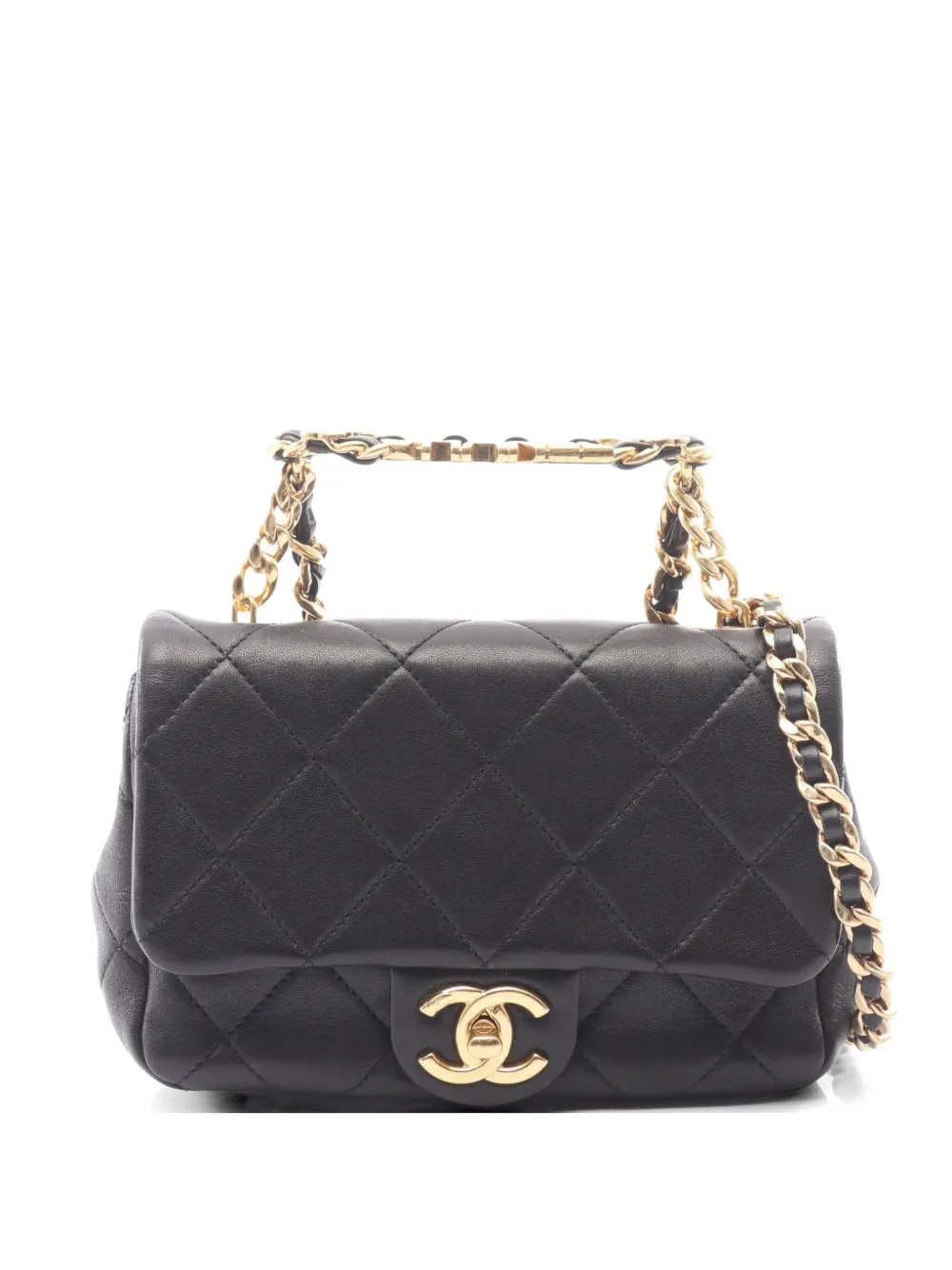 CHANEL Pre-Owned 2021s mini Matelassé shoulder bag - Nero