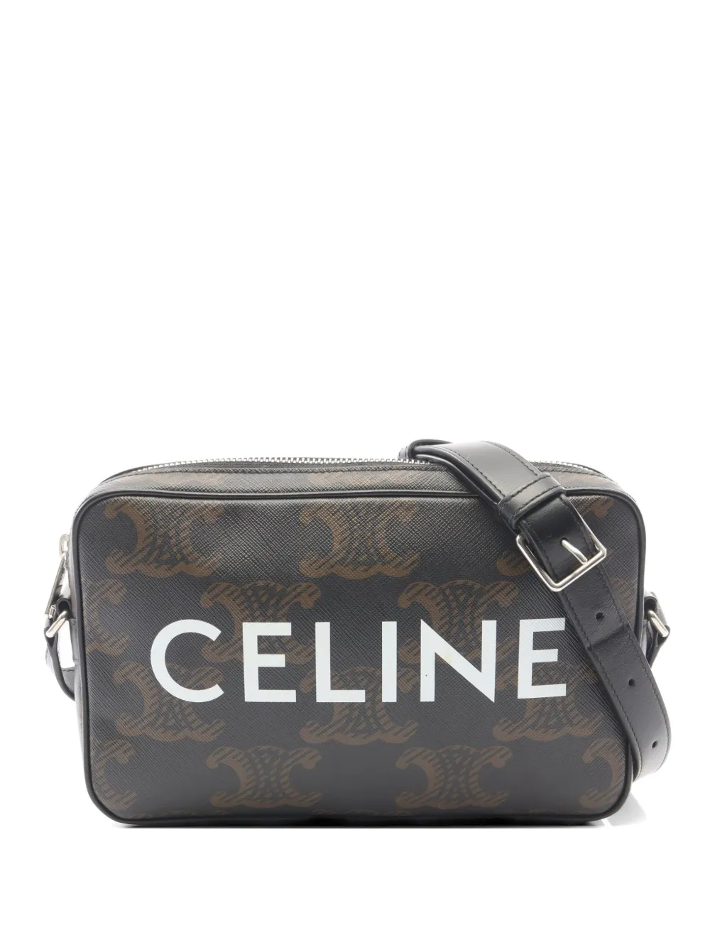 Celine Pre-Owned 2010s Triomphe messenger bag - Black