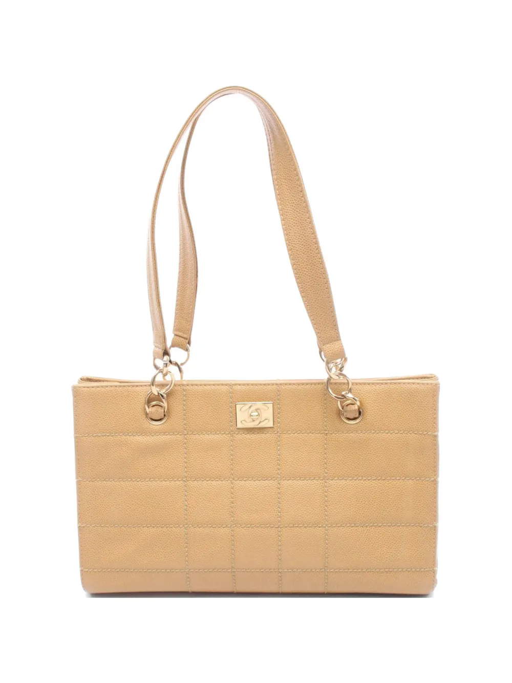 CHANEL Pre-Owned 2002-2003 Chocolate Bar tote bag - Toni neutri