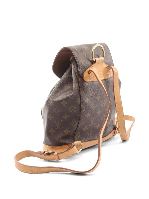 louis vuitton backpack montsouris mm PM MNG additional wear to bottom Louis Vuitton Monogram Canvas Montsouris