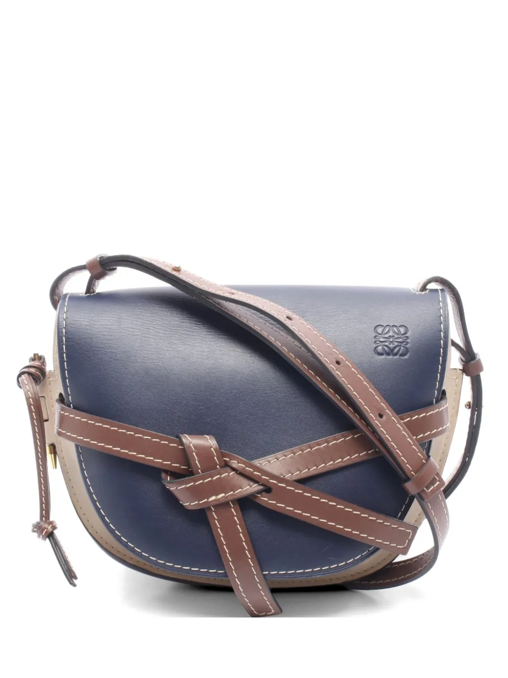 Loewe Pre-Owned 2010s Gate leather shoulder bag - Blu