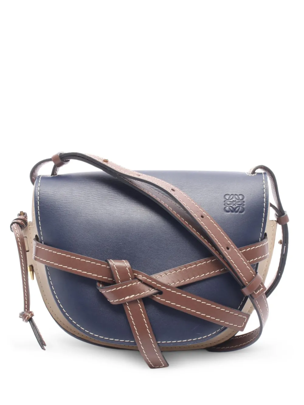 Loewe Pre-Owned 2010s Gate leather shoulder bag - Blu