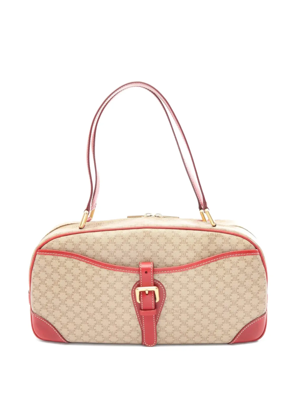 Celine Pre-Owned 2000s Macadam shoulder bag - Neutrals