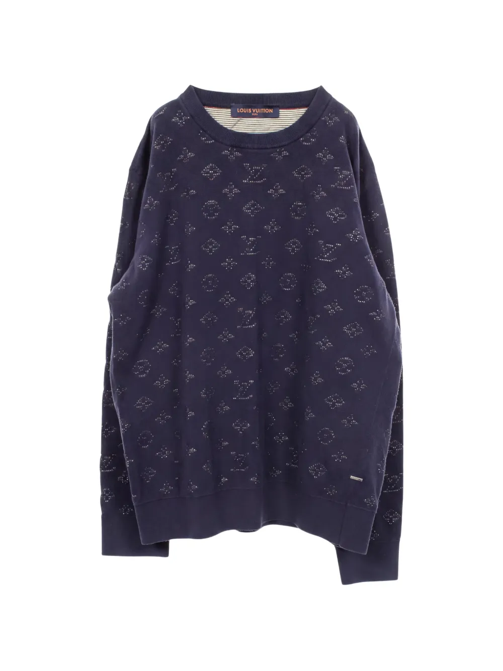 Louis Vuitton Pre-Owned 2000s Monogram knit sweater - Blu