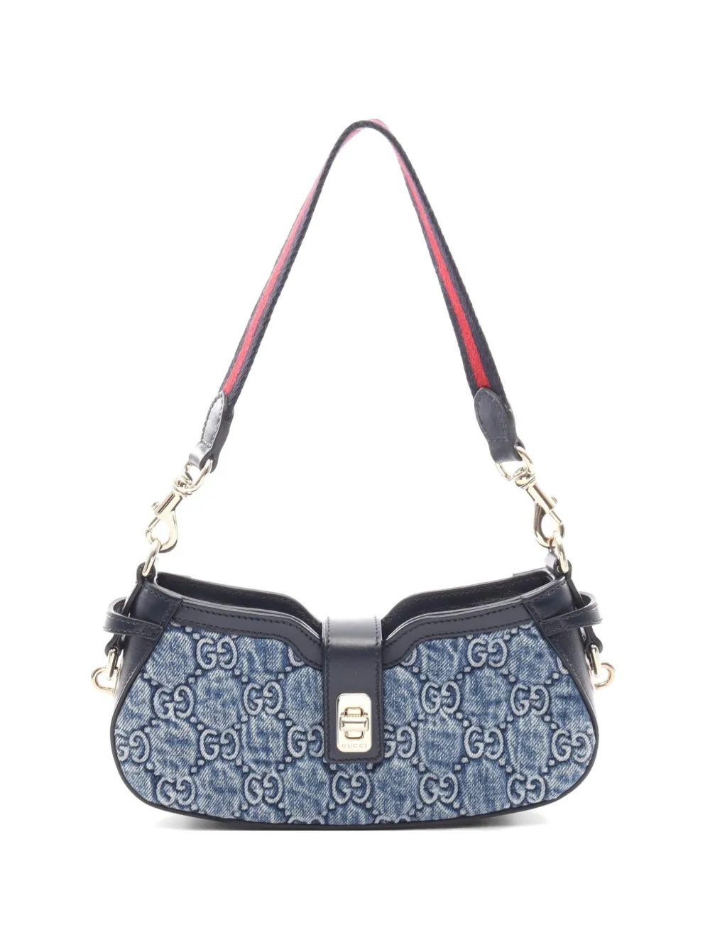 Gucci Pre-Owned 2020s GG Moon Side shoulder bag - Blu