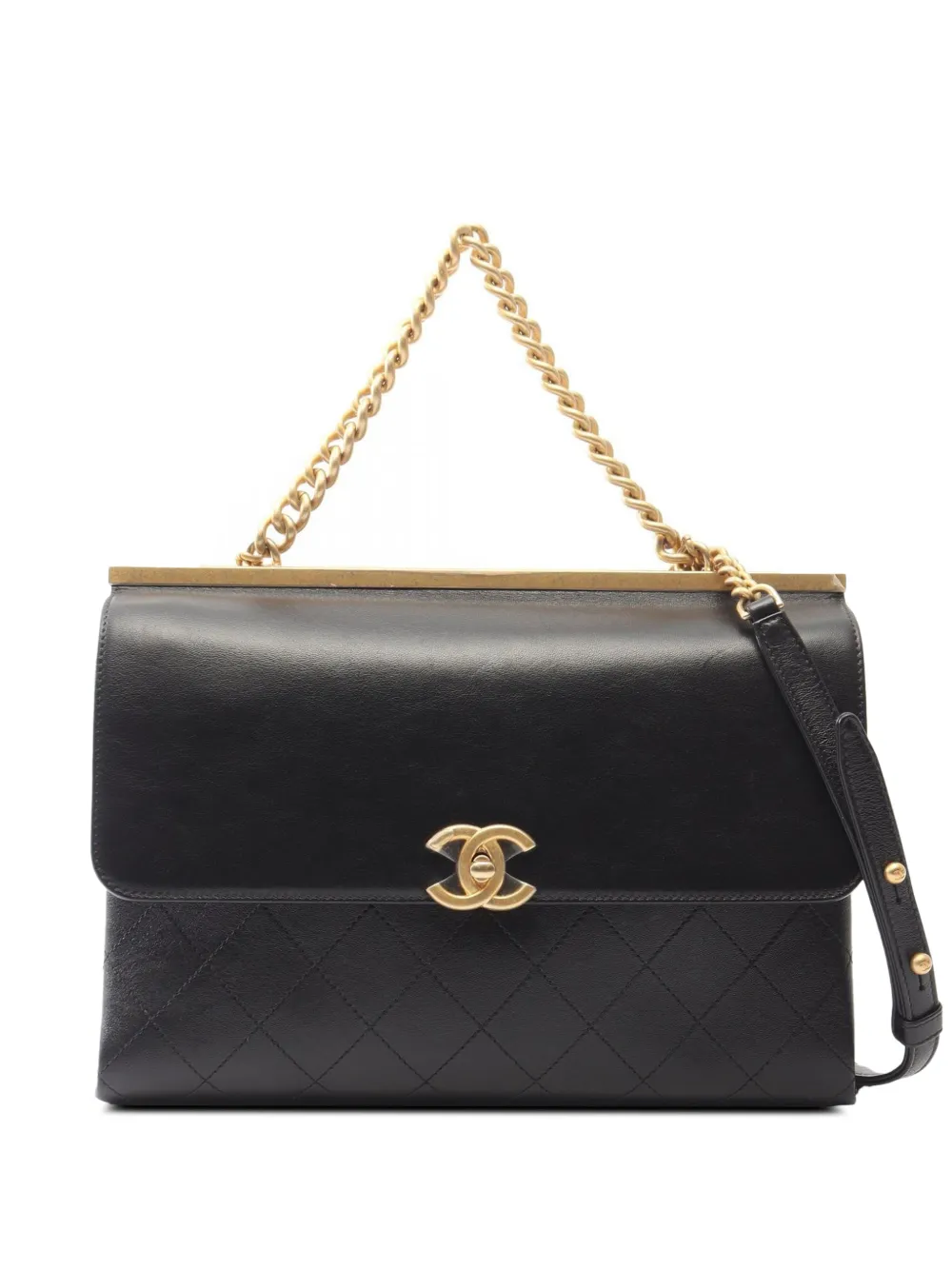 CHANEL Pre-Owned 2019 chain-strap shoulder bag - Black