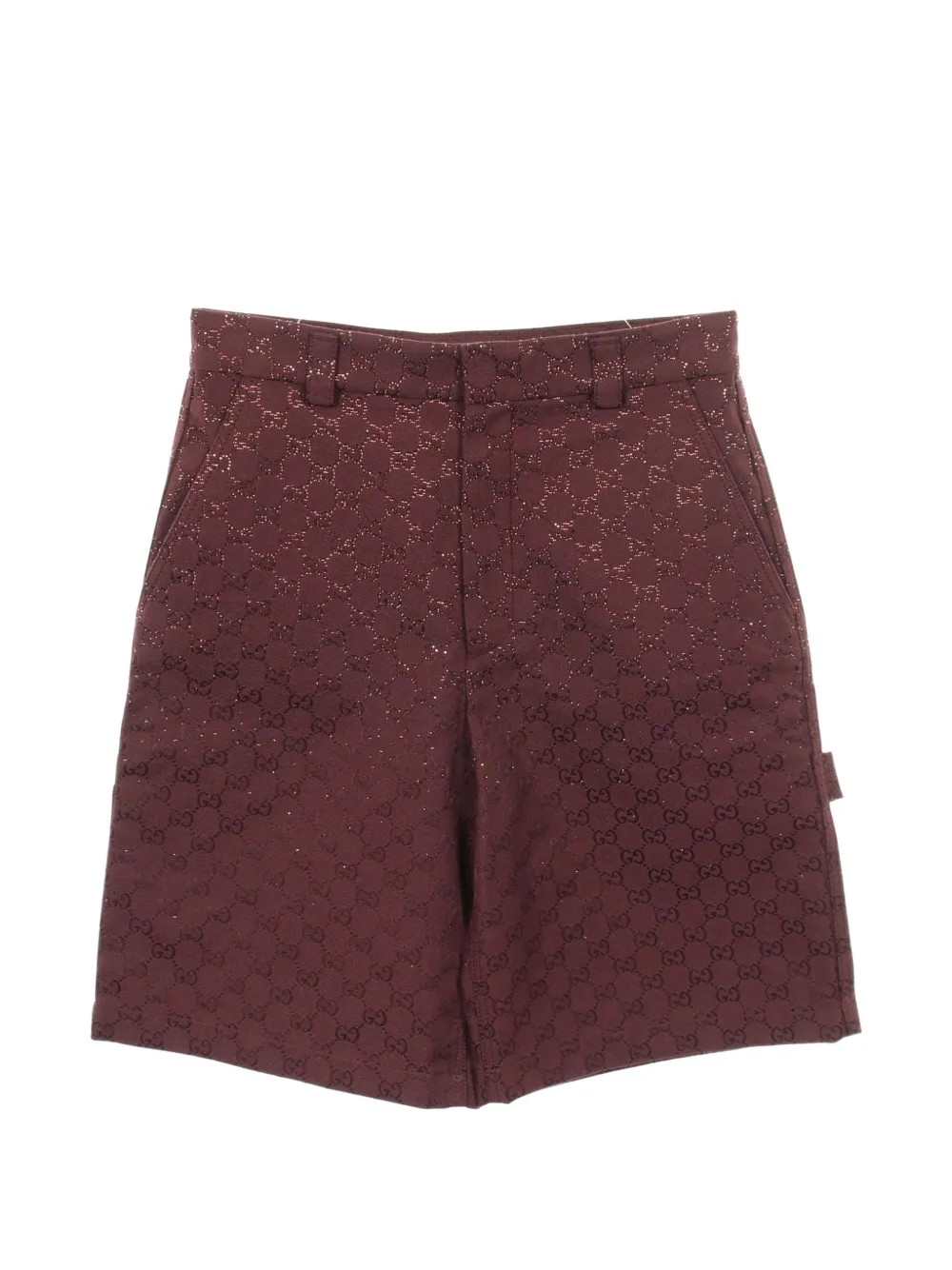 Gucci Pre-Owned 2010s GG Crystal denim shorts - Rosso