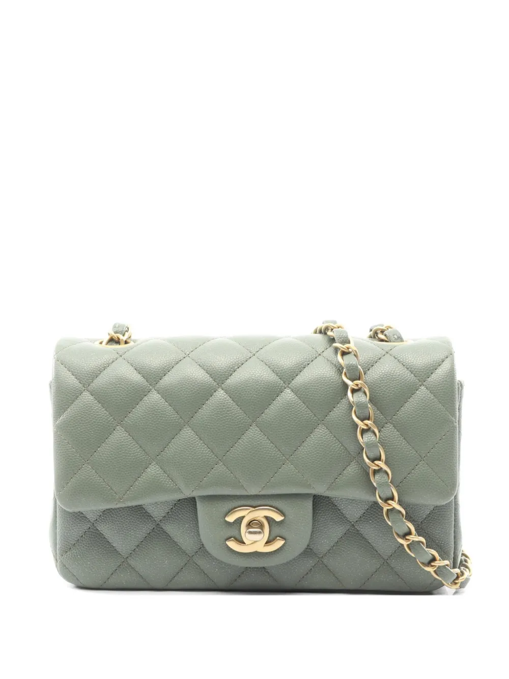 CHANEL Pre-Owned 2018 20 matelassé quilted shoulder bag - Verde
