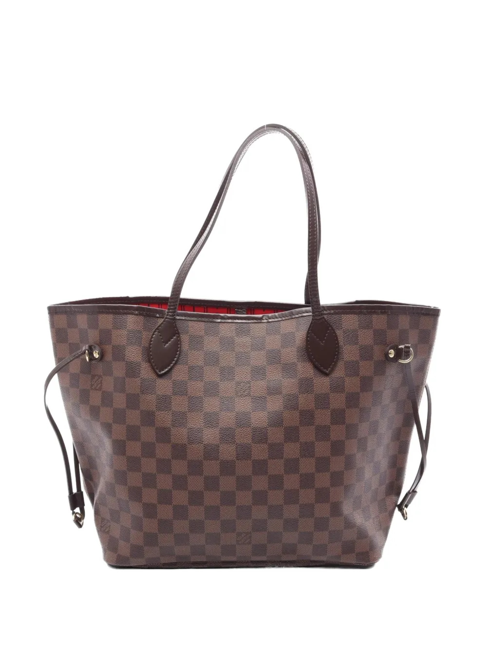 Louis Vuitton Pre-Owned 2012 Neverfull MM Damier leather tote bag - Braun