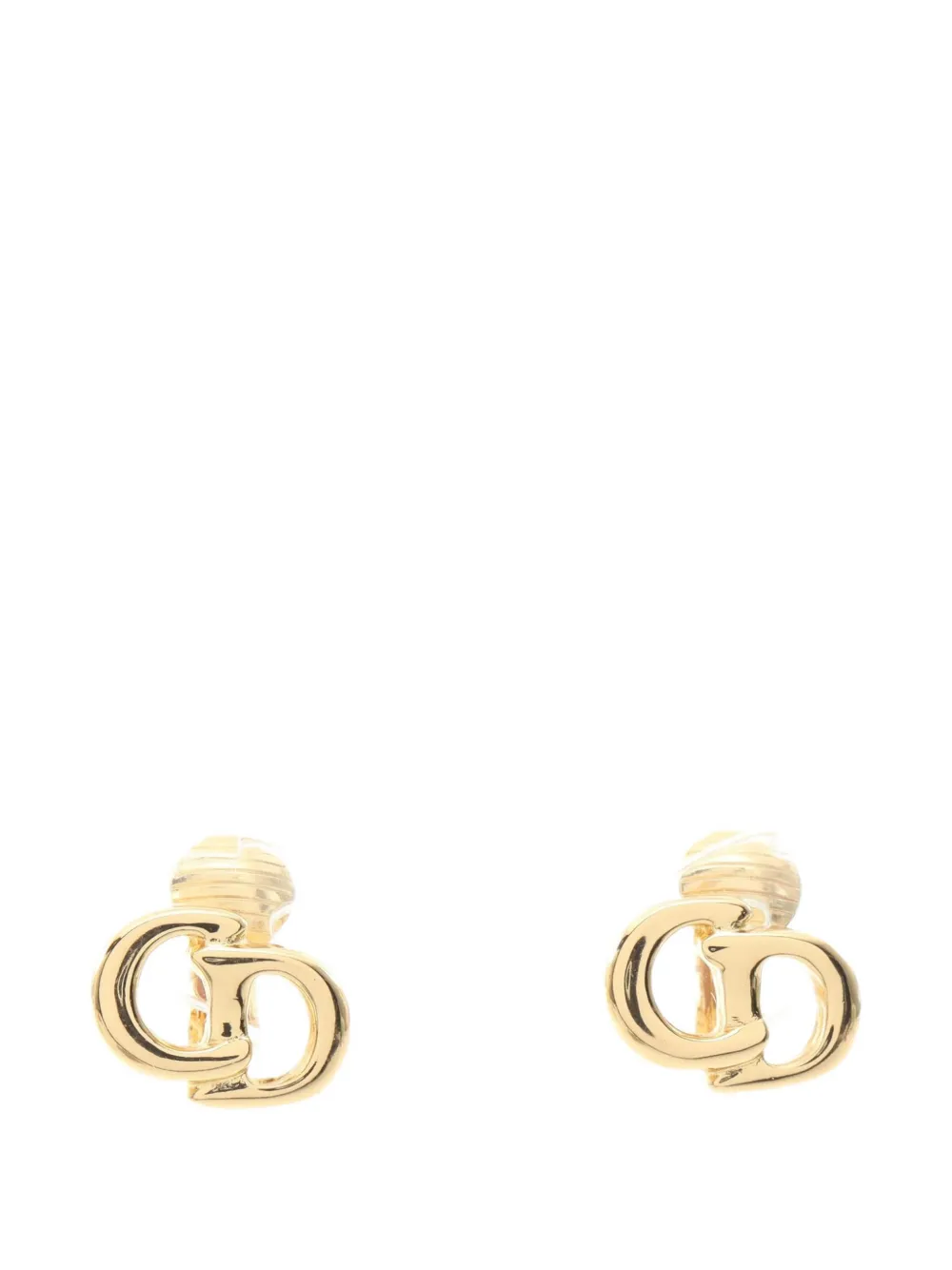 Christian Dior Pre-Owned CD logo earrings - Oro