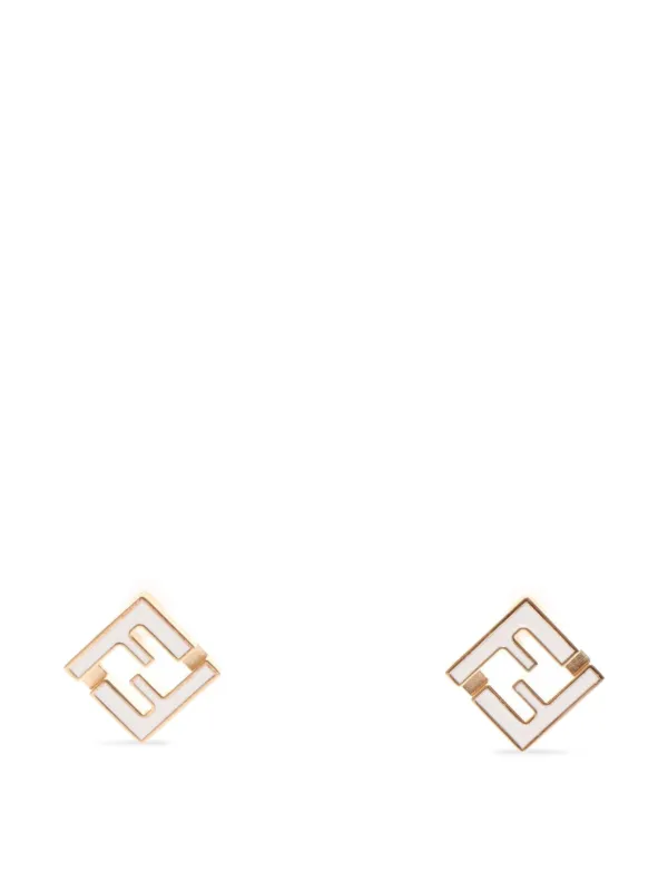 Fendi Pre-owned 2020s Forever Fendi Earrings in Gold