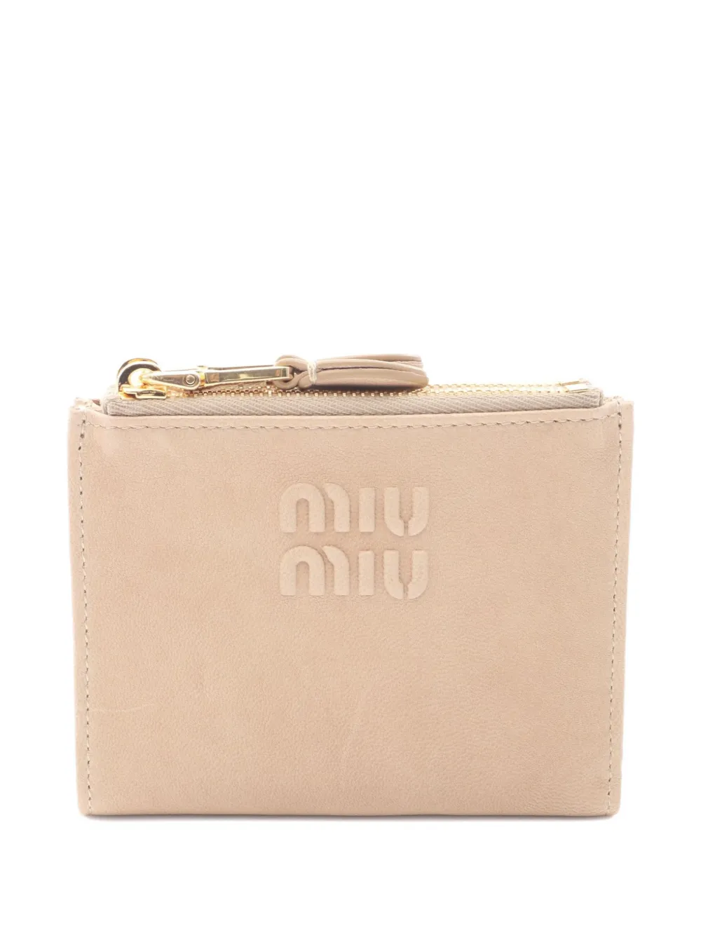 Miu Miu Pre-Owned 2020s leather wallet - Toni neutri