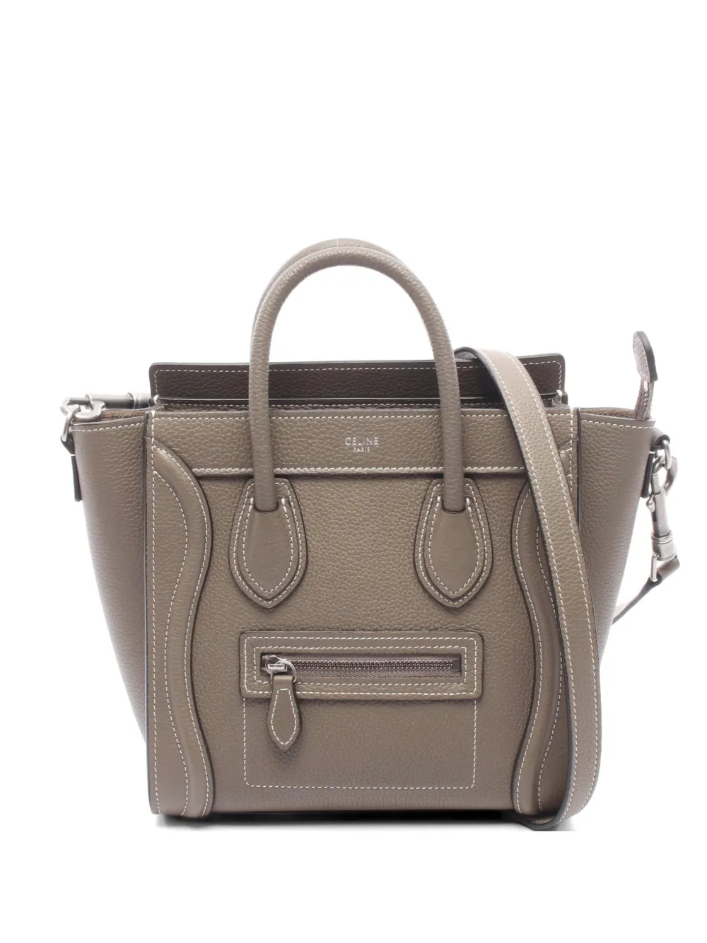 Celine Pre-Owned 2010s Luggage Nano tote bag - Grigio