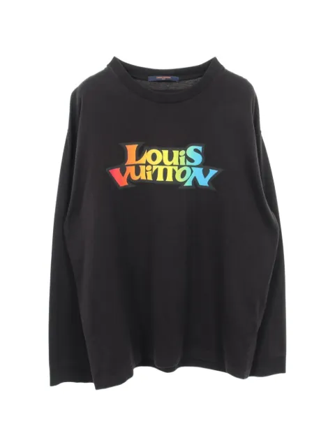 Louis Vuitton Pre-Owned 2000s Fade logo-print long-sleeve T-shirt