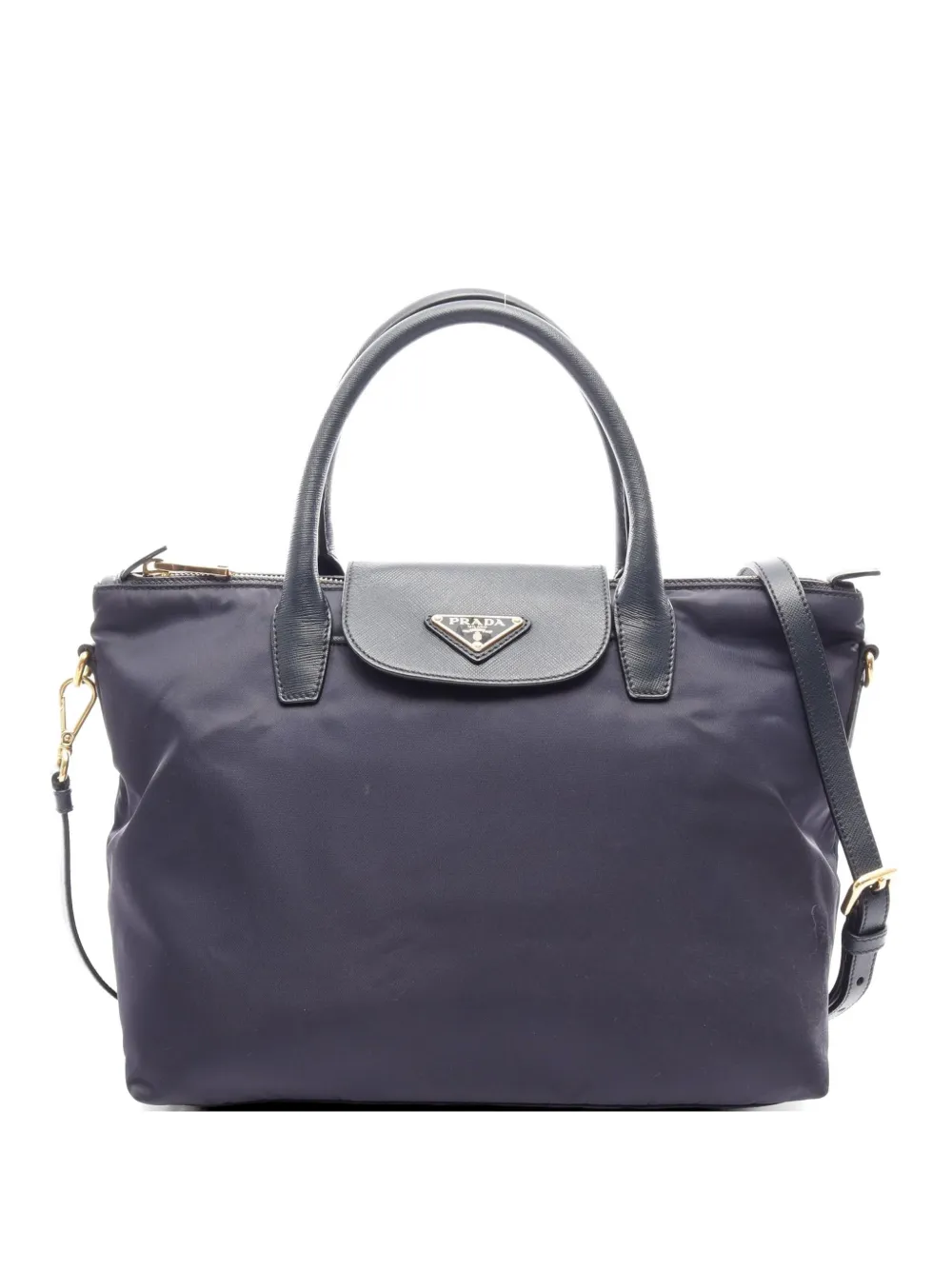 Prada Pre-Owned 2010s Tessuto Saffiano handbag - Blu