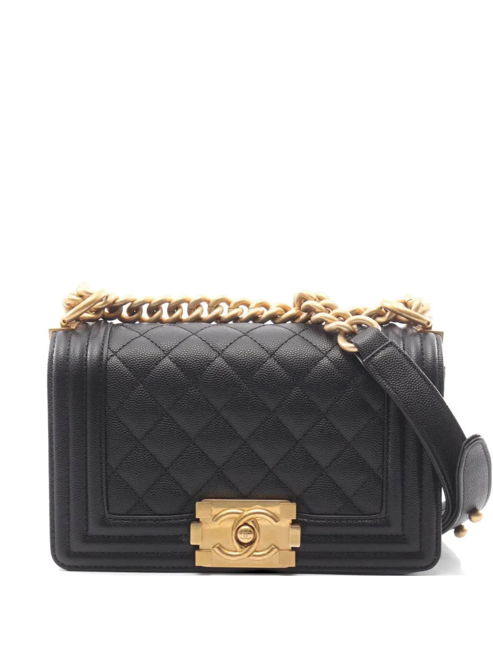 CHANEL Pre-Owned 2021 small Boy Chanel shoulder bag - Nero