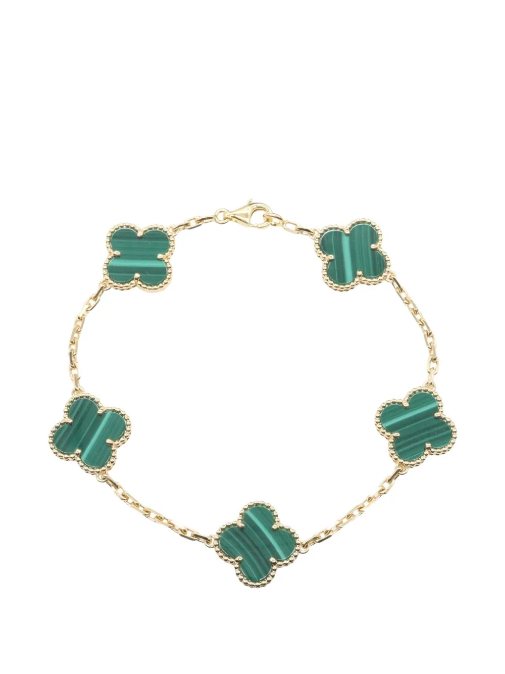 Van Cleef & Arpels Pre-Owned 2010s Alhambra lobster-claw-fastening bracelet - Gold