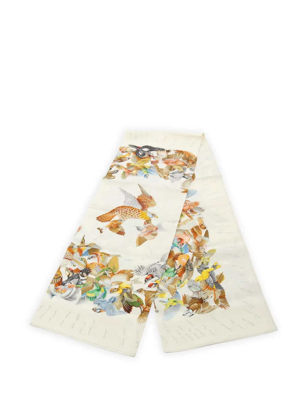 Hermès Pre-Owned L'INTRUS bird-print scarf - Toni neutri