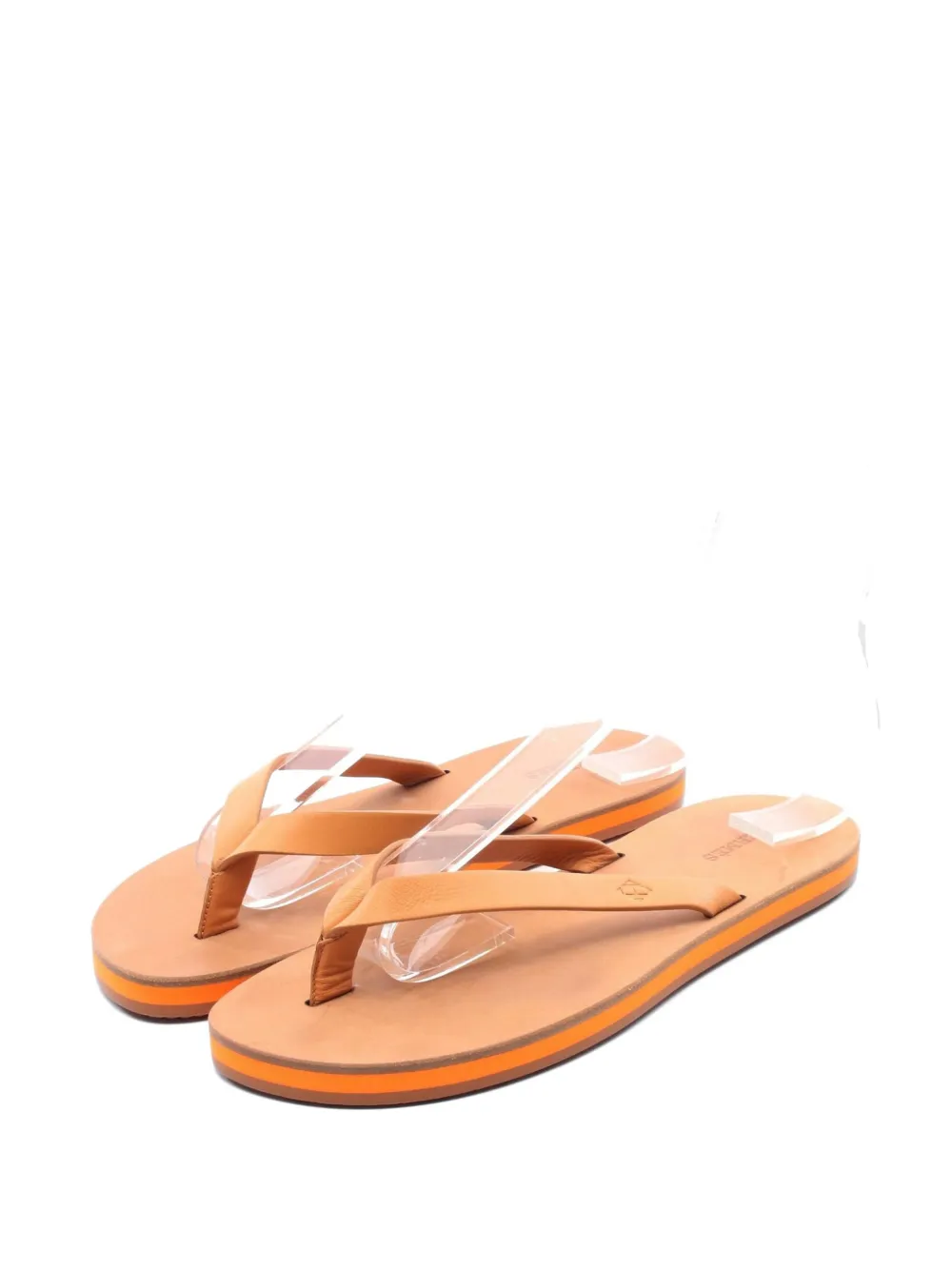 Hermès Pre-Owned 2000s leather flip flops - Nude