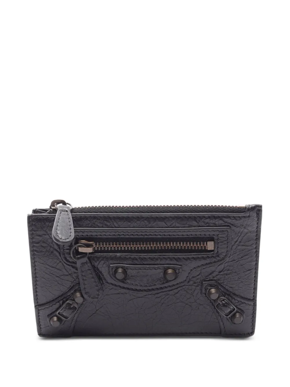 Balenciaga Pre-Owned 2020s Le City studded coin wallet - Nero