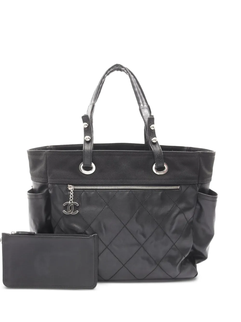 CHANEL Pre-Owned 2006-2008 Paris Biarritz MM quilted tote bag - Nero