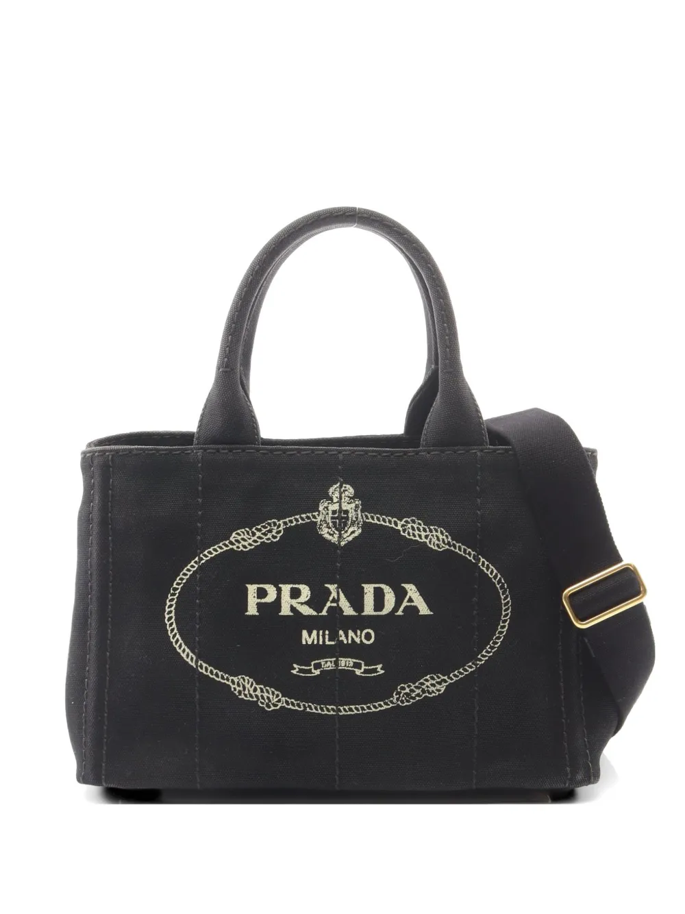 Prada Pre-Owned 2000s Canapa logo-print tote bag - Schwarz