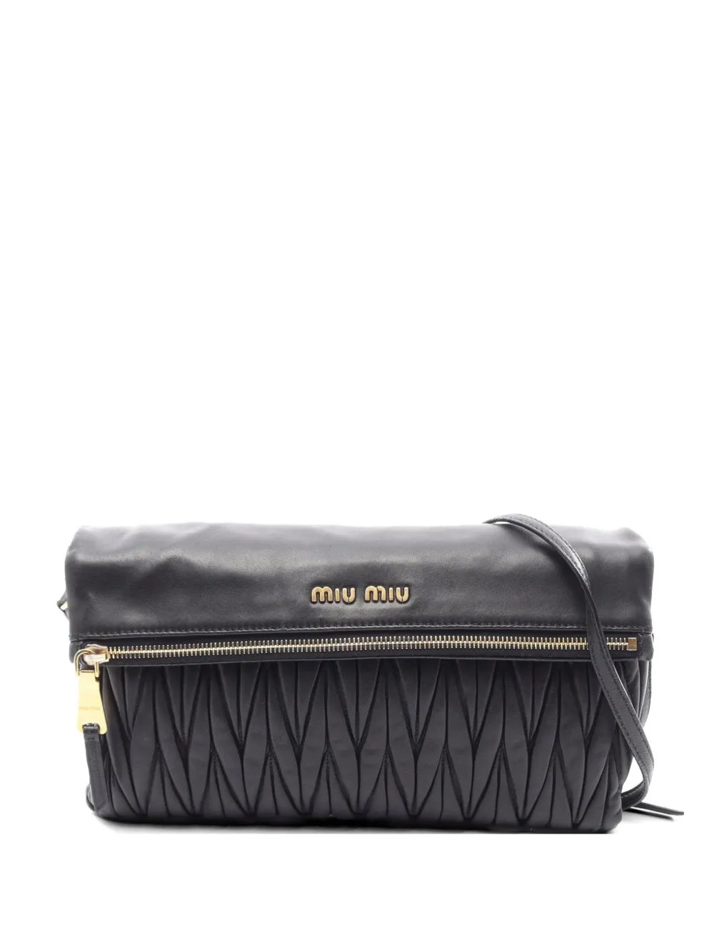 Miu Miu Pre-Owned 2000s Matelassé shoulder bag - Nero