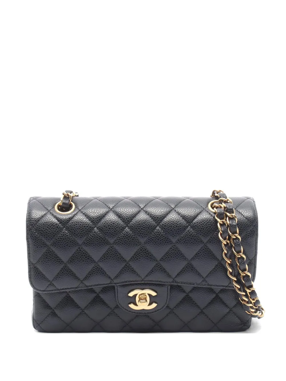 CHANEL Pre-Owned 2021 Caviar matelassé shoulder bag - Black