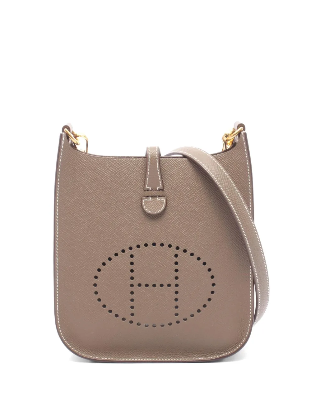 Hermès Pre-Owned 16 Evelyne Sellier leather shoulder bag - Brown