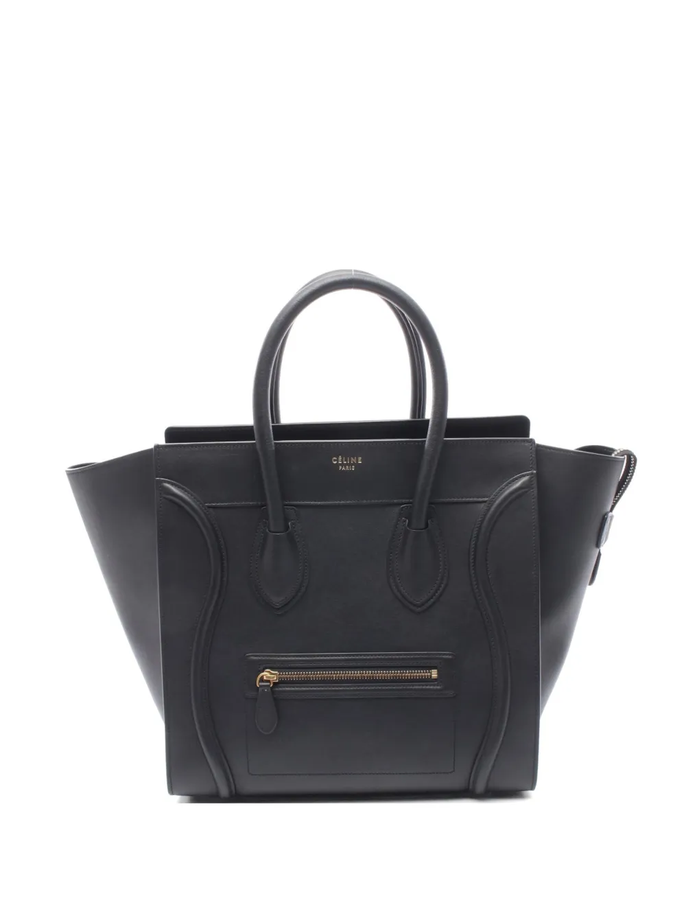 Celine Pre-Owned 2010s mini Luggage Shopper leather tote bag - Black