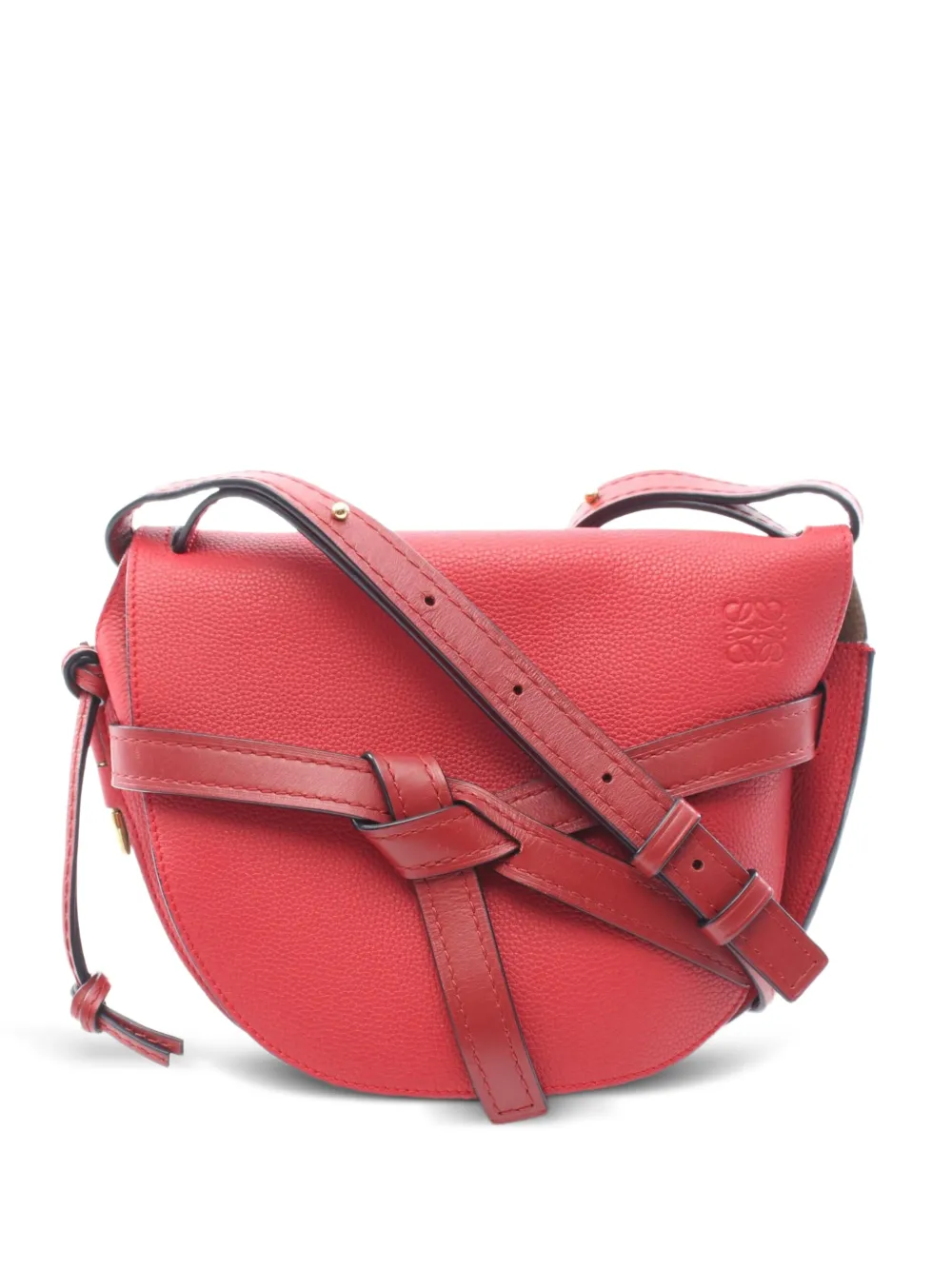 Loewe Pre-Owned 2000s small Gate leather shoulder bag - Rosso