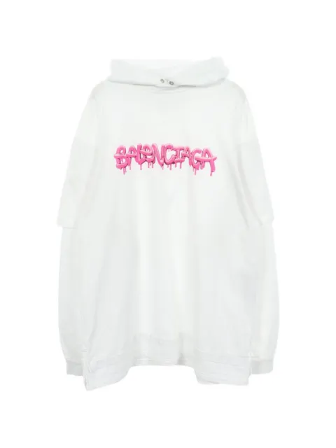 Balenciaga Pre-Owned 2010s gelaagde hoodie met logo