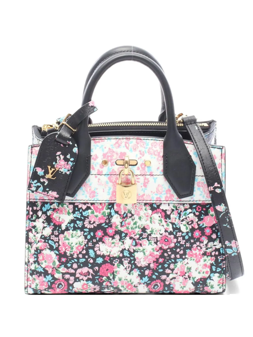 Louis Vuitton Pre-Owned 2019 mini City Steamer Liberty Rose two-way handbag - Nero