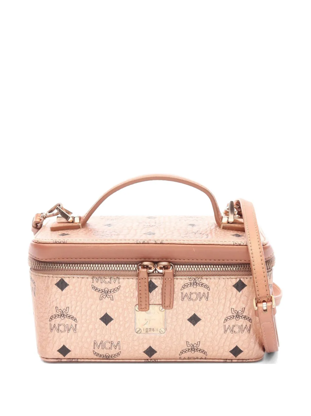 MCM Pre-Owned 2000s Visetos Rockstar leather vanity bag - Rosa