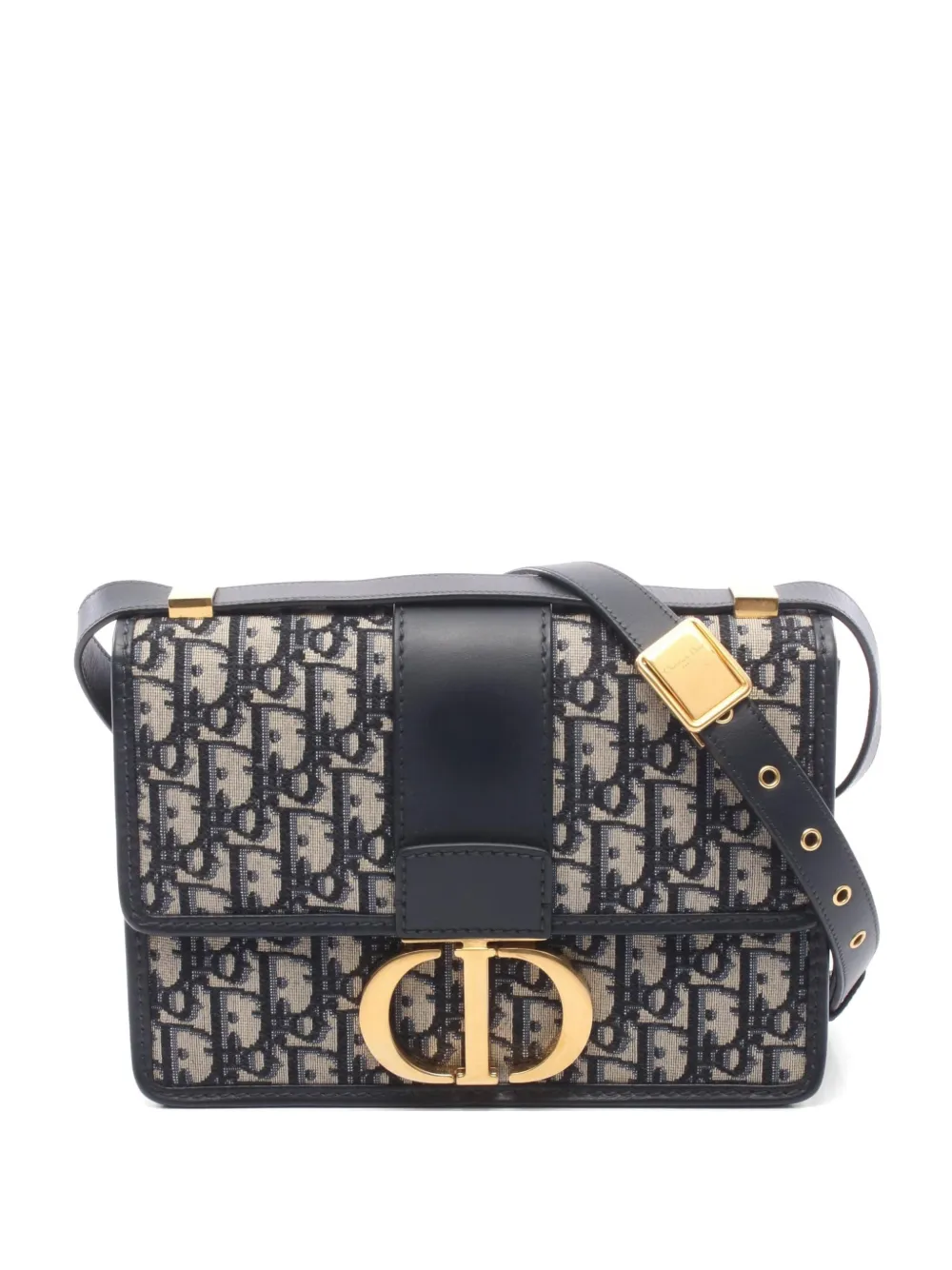 Christian Dior Pre-Owned 2010s 30 Montaigne Oblique shoulder bag - Blu