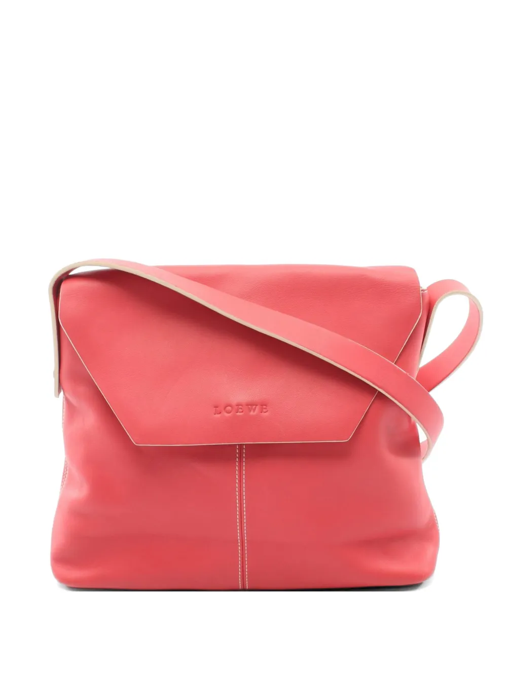 Loewe Pre-Owned 2000s leather shoulder bag - Red