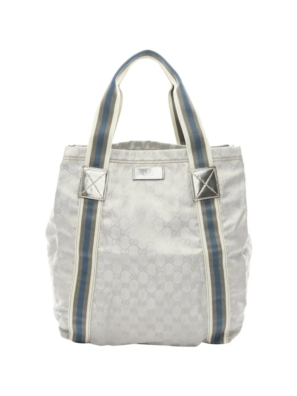 Gucci Pre-Owned 2000s GG canvas Sherry line tote bag - Grigio